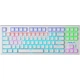 Клавиатура Aula F3032 White keycaps plus 21 Yellow keys KRGD Brown USB UA White (6948391201757) - изображение 1