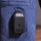 Сумка Vintage С USB кабелем через плечо из текстиля Синяя (21224) - изображение 9
