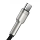 Дата кабель USB 2.0 AM to USB-C 1.0m Cafule Metal 66W black Baseus (CAKF000101) - изображение 12