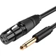 Кабель мультимедійний 6.35mm M to XLR F 2.0m AV131 black Ugreen (20719) - зображення 1
