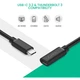 Дата кабель USB-C to USB-C 1.0m USB 3.1Gen2 100W US353 Black Ugreen (10387) - зображення 8