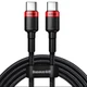 Дата кабель USB-C to USB-C 2.0m PD2.0 100W (20V/5A) red+black Baseus (CATKLF-AL91) - изображение 1