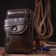 Сумка Vintage Мужская на пояс из натуральной кожи Коричневая (22141) - изображение 6