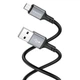 Дата кабель USB 2.0 AM to Micro 5P 1.0m silicone black BOROFONE (6974443386387) - зображення 2