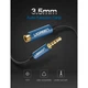 Кабель мультимедийный 3.5mm M to 3.5mm F 1.0m AV118 blue Ugreen (40673) - изображение 11