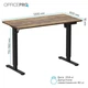 Комп'ютерний стіл OfficePro ODE1260DW Dark Wood/Black (ODE1260DW) - зображення 3