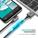 Дата кабель USB 2.0 AM to USB-C 3.0m 3A US284 90° corner black Ugreen (70255) - зображення 4