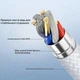 Кастомний кабель для клавіатури coiled cable USB to Type-C Блакитний - зображення 5