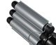 Тройная плойка Domotec MS-481B три волны для создания волн и локонов 3 Barrel Hair Curler 97 Вт Черная - изображение 4