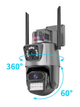 Поворотная уличная 4G камера видеонаблюдения V380-V21 8MP с сиреной и ночным видением 360° обзор - изображение 5