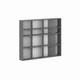 Стелаж книжковий Light №2 1200х160х1000 Графіт сірий (GALT14070000000) - зображення 2