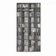Стелаж книжковий Light комбінований 1200х160х2460 Графіт сірий (GALT130700000001) - зображення 3