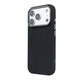 Карбоновый чехол для Apple iPhone 17 Pro, LikeCarbon2 MagCase, Черный, тонкий защитный чехол-панель из поликарбоната с магнитами N52, MagSafe, противоударный, совместим с беспроводной зарядкой, приподнятые края для защиты камеры - изображение 5