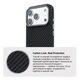 Карбоновый чехол для Apple iPhone 17 Pro, LikeCarbon2 MagCase, Черный, тонкий защитный чехол-панель из поликарбоната с магнитами N52, MagSafe, противоударный, совместим с беспроводной зарядкой, приподнятые края для защиты камеры - изображение 7