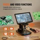 Цифровой ЖК-микроскоп VEVOR W7 Full HD USB MicroSD Windows Б/В - изображение 6
