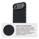 Карбоновый чехол для Apple iPhone 17 Air, LikeCarbon2 MagCase, Черный, тонкий защитный чехол-панель из поликарбоната с магнитами N52, MagSafe, противоударный, совместим с беспроводной зарядкой, приподнятые края для защиты камеры - изображение 7