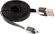 Kabel SmartGPS microUSB - USB-A 1m Black (5905279820654) - obraz 2
