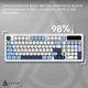 Клавиатура Ajazz AF98 Black USB-C Glacier Blue (AF98-GB) - изображение 8