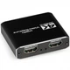Адаптер Cablexpert HDMI - HDMI+USB+3.5 мм (F/F), Black (UHG-4K2-01) - зображення 3
