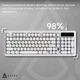 Клавиатура Ajazz AF98 Black USB-C White (AF98-W) - изображение 8