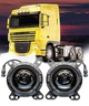 Штатные противотуманные лазерные LED фары на фуру DAF XF105, CF65, CF75, CF85 белый свет 6000К 70W 30000LM - изображение 2