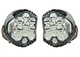 Комплект круглых LED фар 12-24V 81W 6000K (Ø16СМ* 6,5СМ) дальний + ближний свет (прожектор) - изображение 1