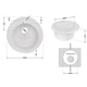 Кухонная мойка Lidz D510/200 WHI-01 (LIDZWHI01D510200) - изображение 2