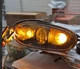 Латунные фары LED 70W Daewoo Lanos\Sens на Ланос и Смысл. Алюминий четкая граница два режима желтый + белый - изображение 8