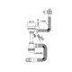 Сифон для кухні Mixxus SK-05-WH 3 1/2"x40 з пластиковою сіткою, відведенням для пральної машини, гнучким прямок. переливом ( 26230 - изображение 2