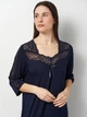 Нічна сорочка Cotpark 5XL темно-синяя 13708-В-02 - зображення 4