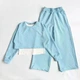 Костюм для девочки Short Hot SmileTime, голубой, рост 128 (SX3-55-13) - изображение 2