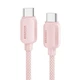 Кабель ESSAGER Breeze USB-C to USB-C PD 100W 5A 2m Pink (EXCTT1-WLA04-P) - изображение 1