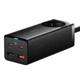 Зарядний пристрій Baseus GaN3 Pro Desktop Powerstrip AC+2xUSB-C+2xUSB 65W Black (PSZM000901) - зображення 1