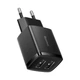 Зарядное устройство Baseus Compact Charger 2xUSB 10.5W Black (CCXJ010201) - изображение 1