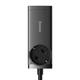 Зарядний пристрій Baseus GaN3 Pro Desktop Powerstrip AC+2xUSB-C+2xUSB 100W (USB-C to USB-C 100W 1m Cable) Black (PSZM000401) - зображення 2
