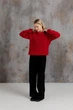 Жіночий джемпер Джун ART KNIT червоний, L-XL 043022 - зображення 7