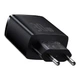 Зарядное устройство Baseus Compact Quick Charger 2xUSB+USB-C PD3.0/QC3.0 30W Black (CCXJ-E01) - изображение 3
