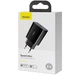 Мережевий зарядний пристрій Baseus Speed Mini Quick Charger USB-C 20W Black (CCFS-SN01) - зображення 10
