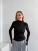 Жіноча еластична кофта на блискавці Uaclothes 48 Чорний (like36441-168671367) - изображение 1