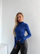 Жіноча еластична кофта на блискавці Uaclothes 48 Синій (like36442-168681367) - изображение 3
