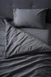 Комплект постельного белья SoundSleep Stonewash Adriatic Dark Gray евро серый (92370777) - изображение 7