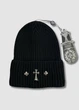 Женская зимняя шапка - Chrome Hearts / Хром Хартс 55-57 см Черный - изображение 1