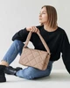 Сумка женская «Лола» бежевые кубики - изображение 1