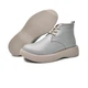 Женские кожаные ботинки низкие ITstyle Серые 37 24.3 см (7001/ХЗ) - изображение 9