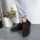 Женские ботинки замшевые низкие ITstyle Коричневые 39 25.5 см (7001/79) - изображение 6