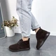 Женские ботинки замшевые низкие ITstyle Коричневые 39 25.5 см (7001/79) - изображение 9