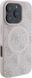 Etui plecki Guess 4G Collection Leather Metal Logo MagSafe do Apple iPhone 16 Pro Max Pink (GUHMP16XG4GFRP) - obraz 3