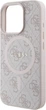 Etui plecki Guess 4G Collection Leather Metal Logo MagSafe do Apple iPhone 16 Pro Max Pink (GUHMP16XG4GFRP) - obraz 6