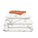 Дитячий комплект постільної білизни Cosas SNOWFLAKES GOLD Фланель 110х140 (4822052476918) - зображення 1