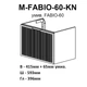Тумба Fabio (белый мат) с умывальником Fabio 60 см (консольная) ручка хром - изображение 7